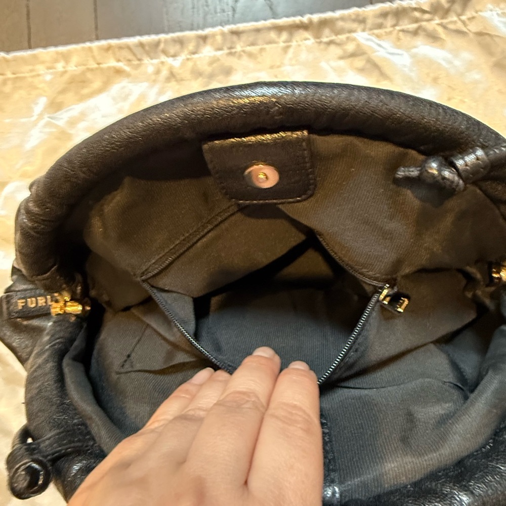 Furla Black Leather Clutch Bag - Picture 8 of 11